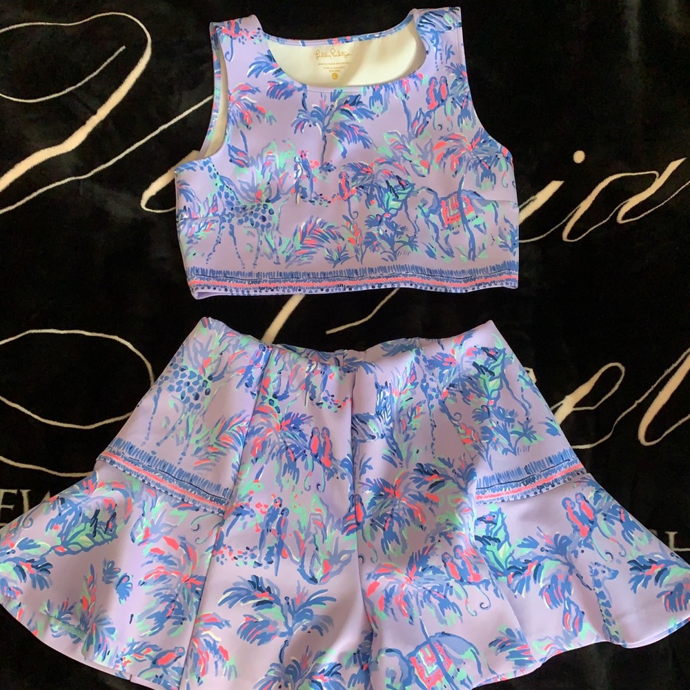 Lily Pulitzer Neri 2-piece set Lilac Verben Size L